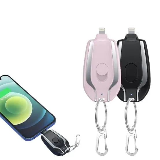 New Power Pod Portable Keychain Power Bank for iPhone – Emergency Plug & Play Compact Backup Charger