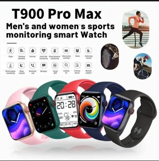 Black ABS Plastic Smart Watch for Men & Women – Stylish Lightweight Daily Use Watch