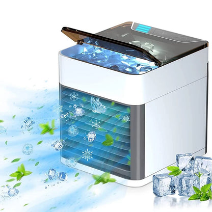 Mini USB Air Cooler Fan with Humidifier – Portable Cooling Air Conditioner
