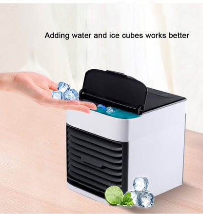 Mini USB Air Cooler Fan with Humidifier – Portable Cooling Air Conditioner