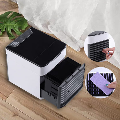 Mini USB Air Cooler Fan with Humidifier – Portable Cooling Air Conditioner