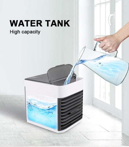 Mini USB Air Cooler Fan with Humidifier – Portable Cooling Air Conditioner