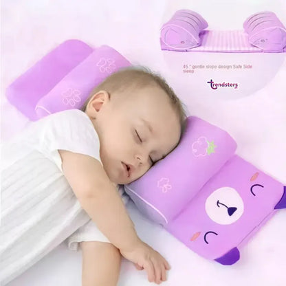 Adjustable Baby Sleeping Support Pillow – Anti Roll Cushion Infant Sleep Positioner with Neck Protection Random Colour
