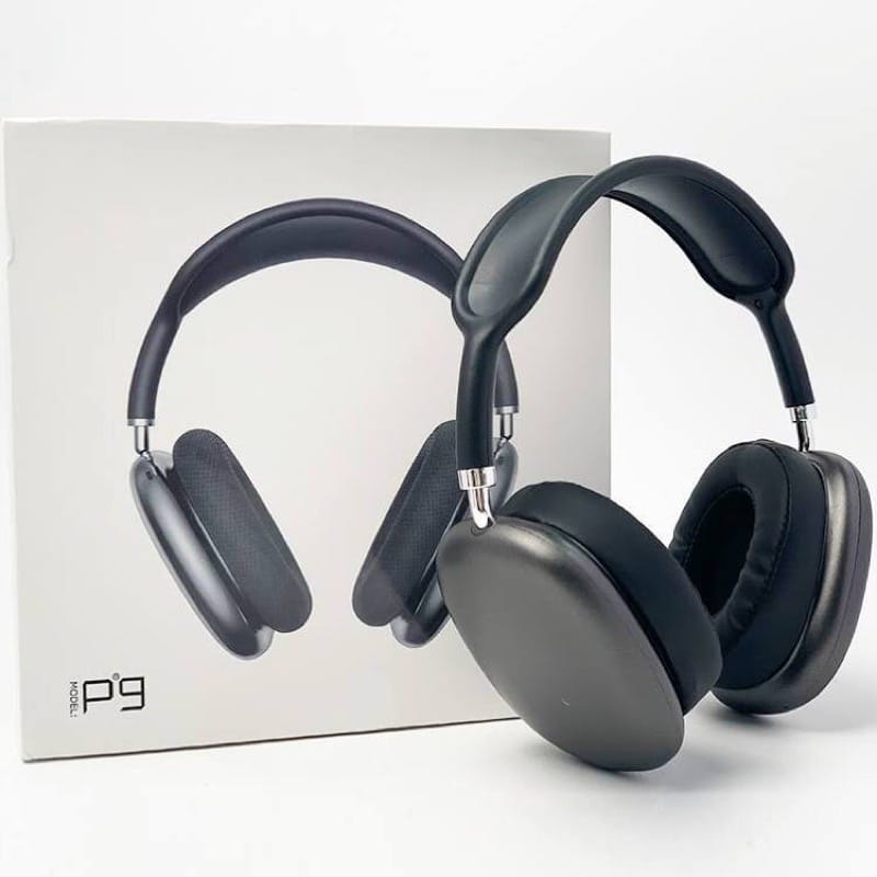 P9 Wireless Bluetooth Over-Ear Headphones – High Bass, Noise Reduction, Foldable & Portable Pro Max Headset