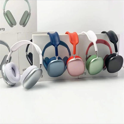 P9 Wireless Bluetooth Over-Ear Headphones – High Bass, Noise Reduction, Foldable & Portable Pro Max Headset