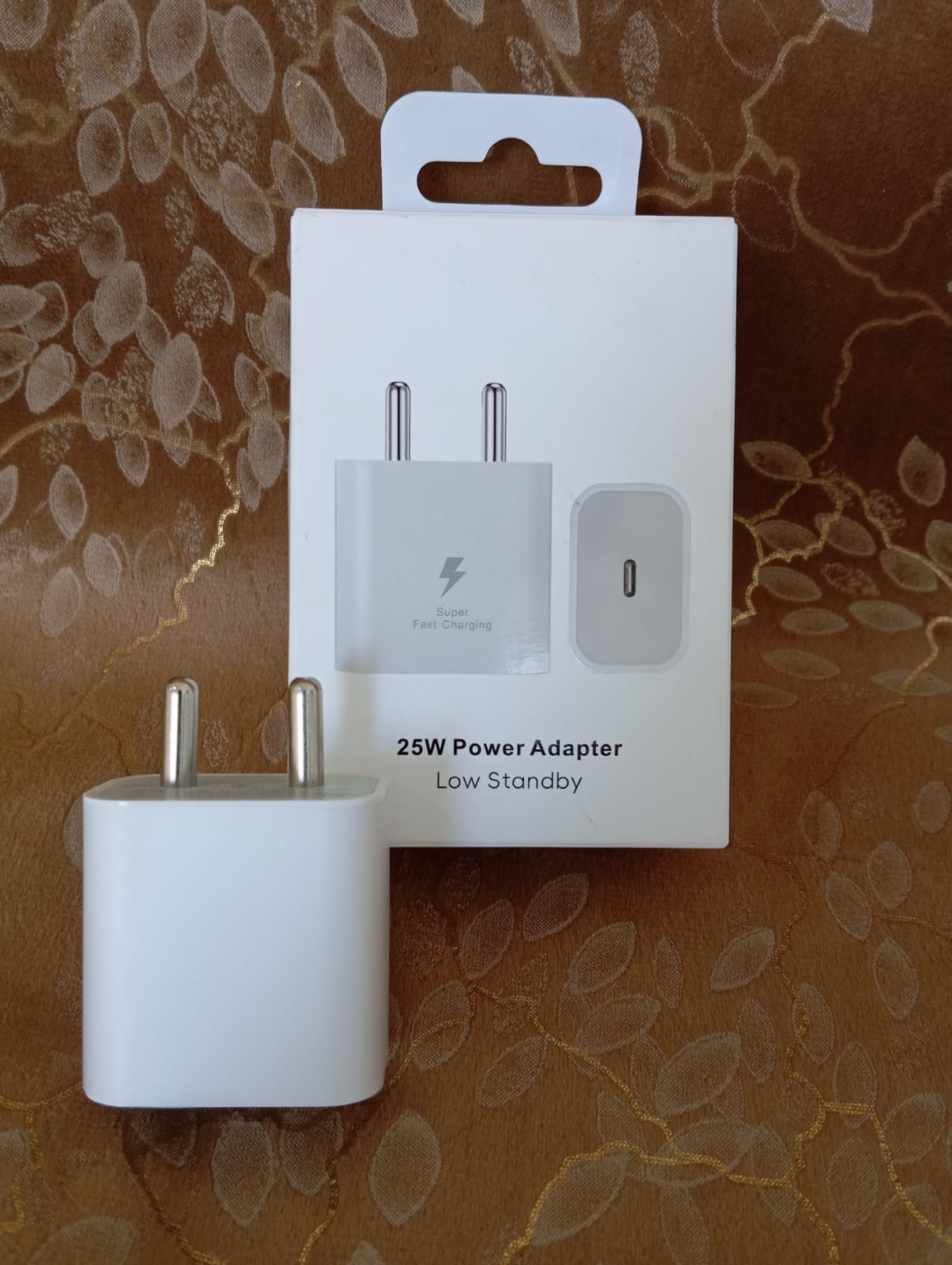 25W Original Type-C Fast Charging Power Adapter – White Compact Charger China Imported