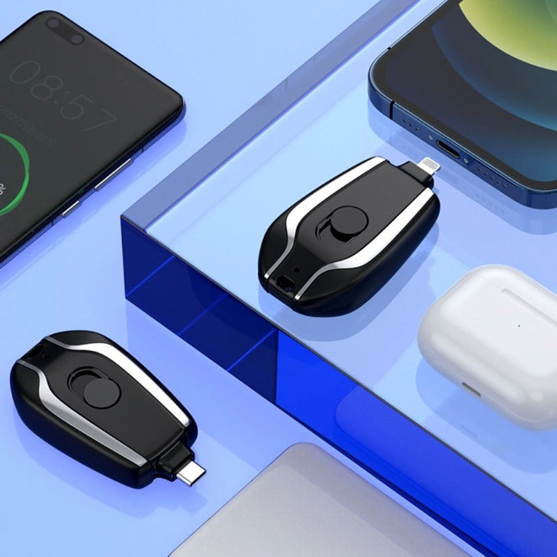 New Power Pod Portable Keychain Power Bank for iPhone – Emergency Plug & Play Compact Backup Charger