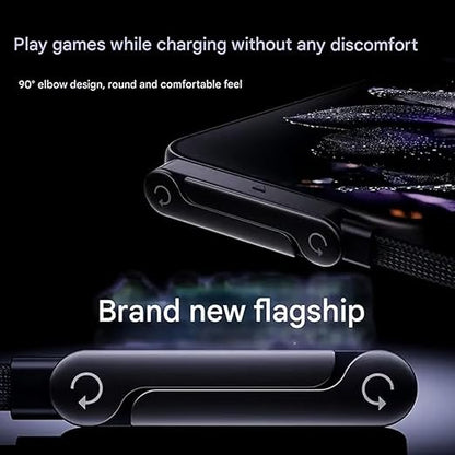 240W Type-C to Type-C Fast Charging Cable with Adjustable Stand 1.5M PD 3.1 Gaming Cable
