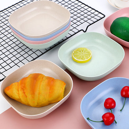 Pack of 10 Durable Plastic Plates – Reusable Kitchen Dining Serving Plates