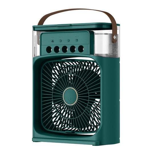Multi-Function 10 Inch Portable Air Cooler Fan with Humidifier Mist & LED Light – High Velocity Mini Air Conditioner for Home & Office