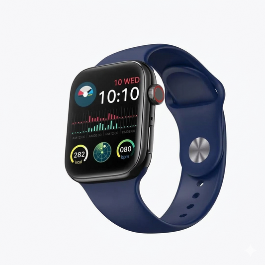 Black ABS Plastic Smart Watch for Men & Women – Stylish Lightweight Daily Use Watch