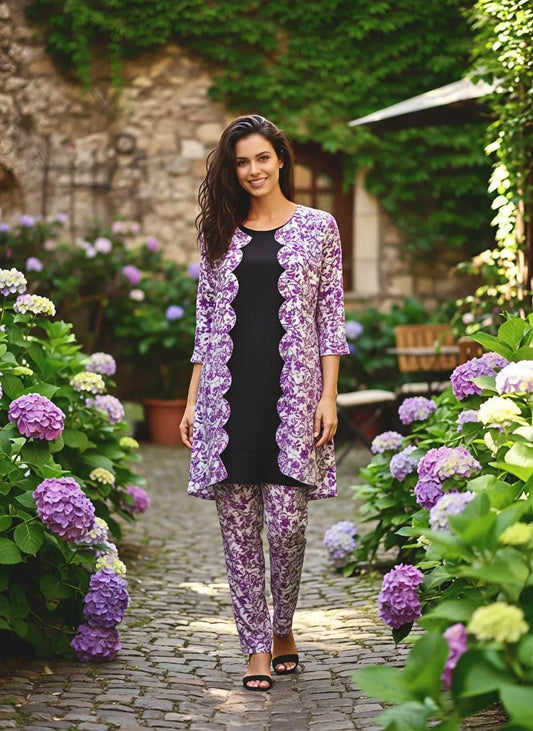 Printed Cotton Lawn Eid Set for Women – 2 Piece Shirt Trouser Standard Size
