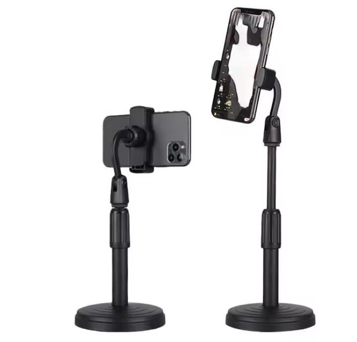 Portable Adjustable Tripod Stand for Mobile | 360° Phone Holder for Vlogging & Live Streaming