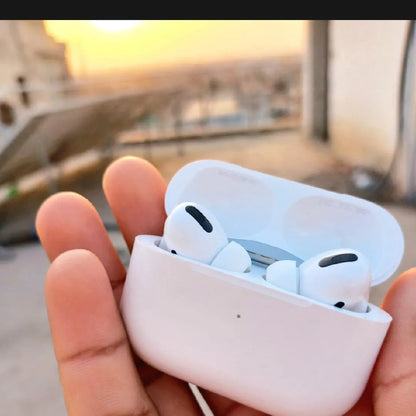 White AirPods Bluetooth 5.3 Noise Cancelling with Charging Case – Smart Touch Earbuds