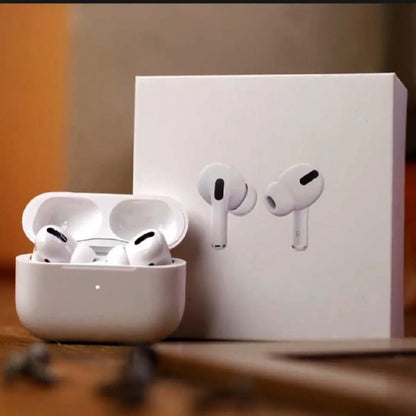 White AirPods Bluetooth 5.3 Noise Cancelling with Charging Case – Smart Touch Earbuds