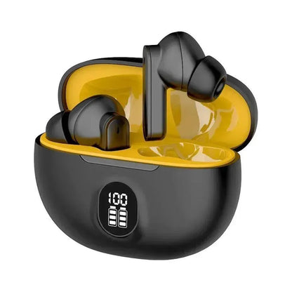 Wireless Earbuds Bluetooth 5.3 with Charging Case – Touch Control ANC Long Battery Black