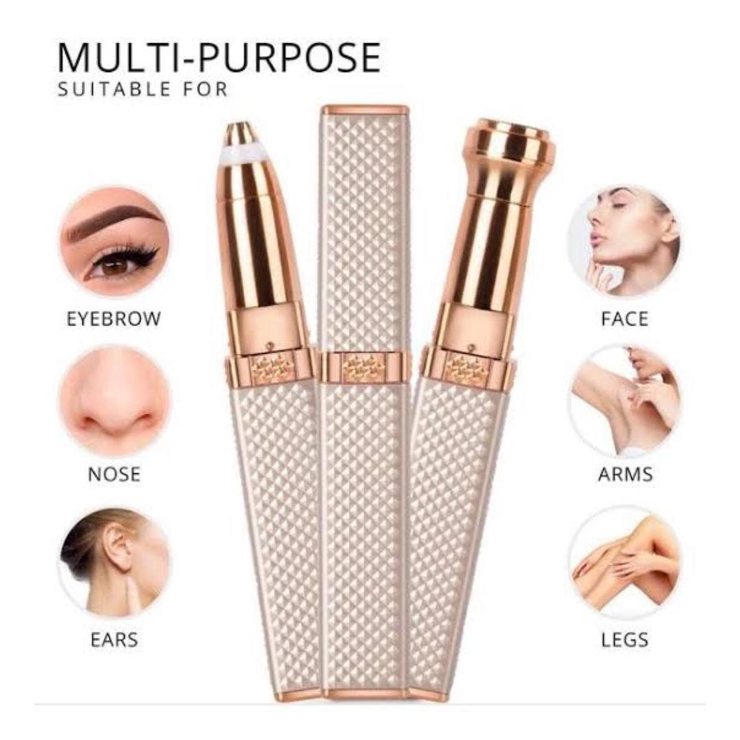 Flawless 2-in-1 Pen Hair Remover & Eyebrow Trimmer – Rechargeable Facial Hair Remover for Women Pakistan