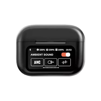 White AirPods Bluetooth 5.3 Noise Cancelling with Charging Case | Smart Touch Wireless Earbuds for Music & Calls