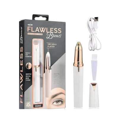 Flawless 2-in-1 Pen Hair Remover & Eyebrow Trimmer – Rechargeable Facial Hair Remover for Women Pakistan