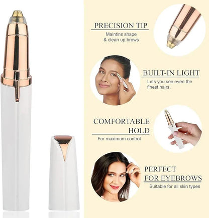 Flawless 2-in-1 Pen Hair Remover & Eyebrow Trimmer – Rechargeable Facial Hair Remover for Women Pakistan
