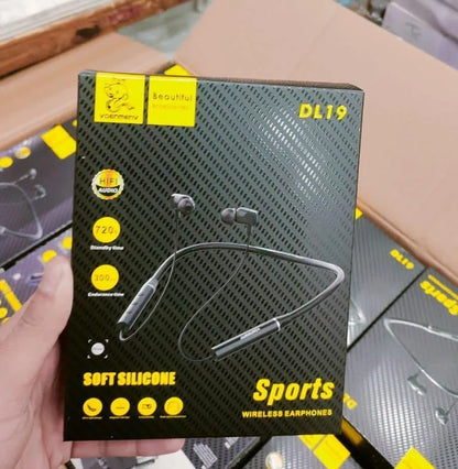Wireless Neckband Super Bass Fast Charge – Bluetooth Sports Neckband Earphones Black