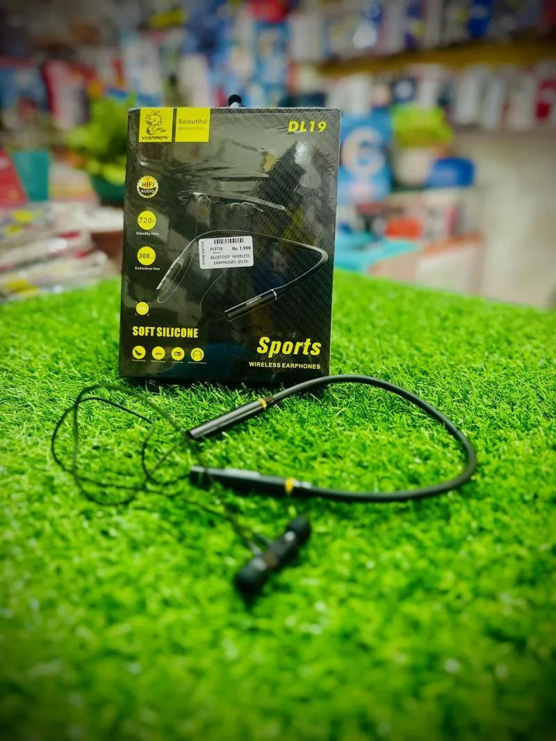 Wireless Neckband Super Bass Fast Charge – Bluetooth Sports Neckband Earphones Black