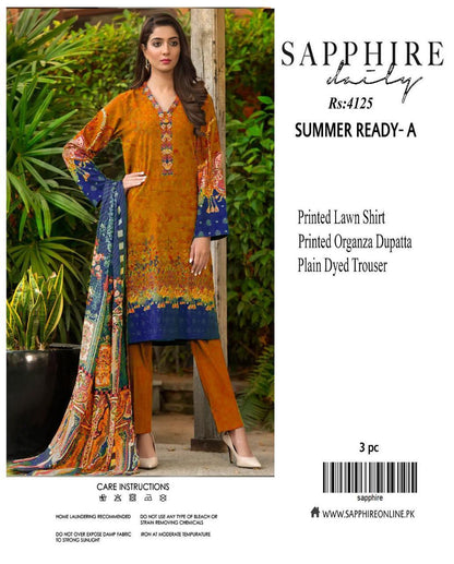 3-Piece Printed Lawn Suit for Women Summer Eid – Lawn Shirt Trouser Dupatta