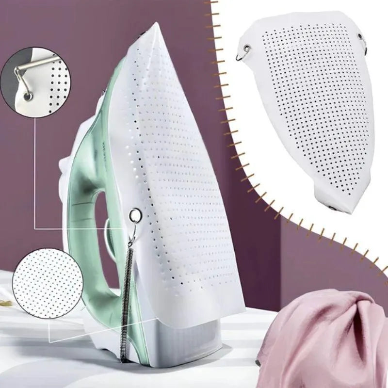 Heat Proof Iron Cover White Aluminum–Steam Iron Soleplate Protector