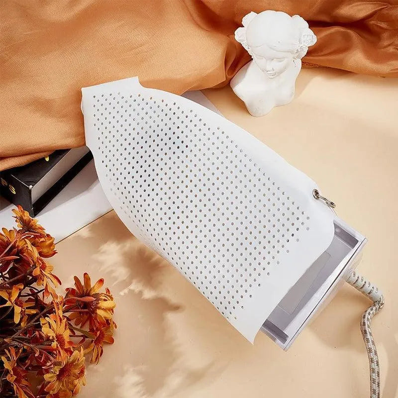 Heat Proof Iron Cover White Aluminum–Steam Iron Soleplate Protector