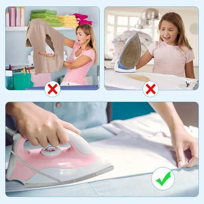 Heat Proof Iron Cover White Aluminum–Steam Iron Soleplate Protector
