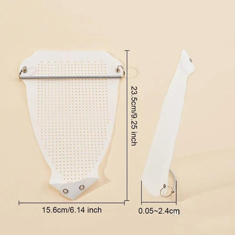 Heat Proof Iron Cover White Aluminum–Steam Iron Soleplate Protector