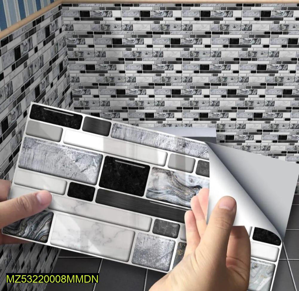 96Pcs Marble Wall Sticker Set Peel & Stick Tiles