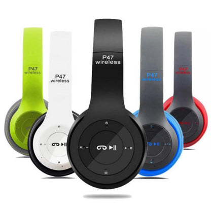 Wireless Stereo Bluetooth Headphones 4.2–5.0 – Multi Color Bass Headset with FM & AUX