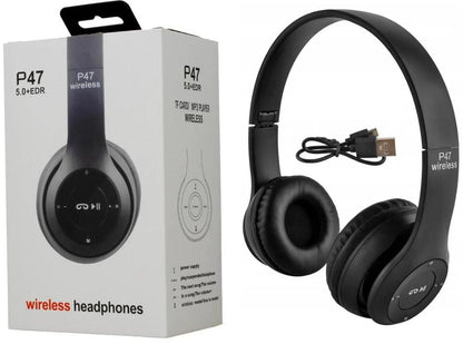 Wireless Stereo Bluetooth Headphones 4.2–5.0 – Multi Color Bass Headset with FM & AUX