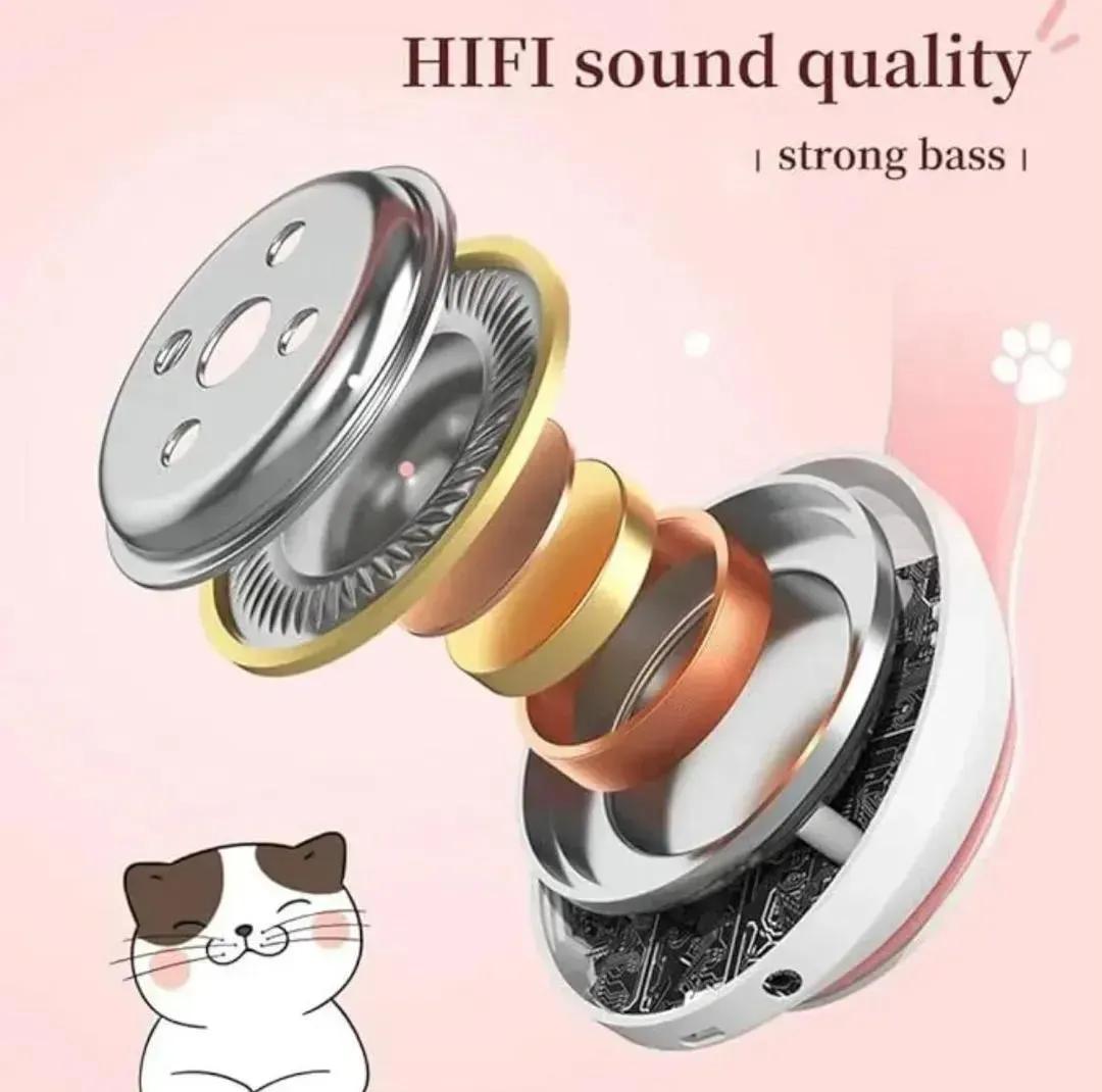 Cat Ear LED Wireless Headphones for Teens – RGB Light Bluetooth Cute Gaming Headset