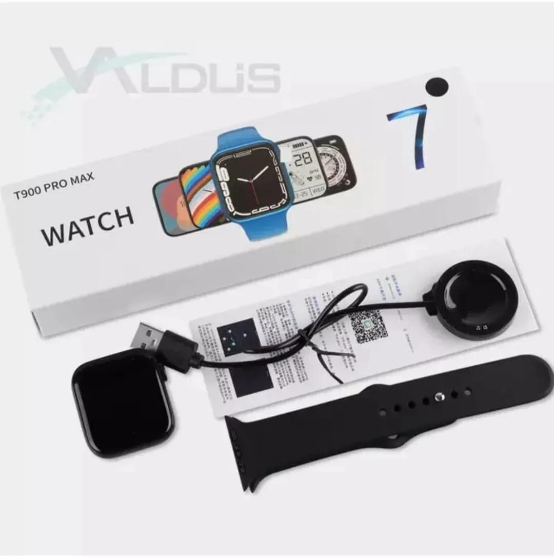 Black ABS Plastic Smart Watch for Men & Women – Stylish Lightweight Daily Use Watch