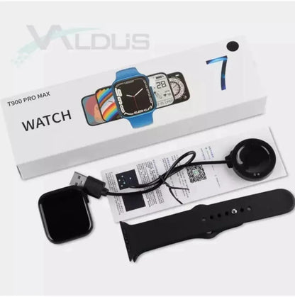 Black ABS Plastic Smart Watch for Men & Women – Stylish Lightweight Daily Use Watch