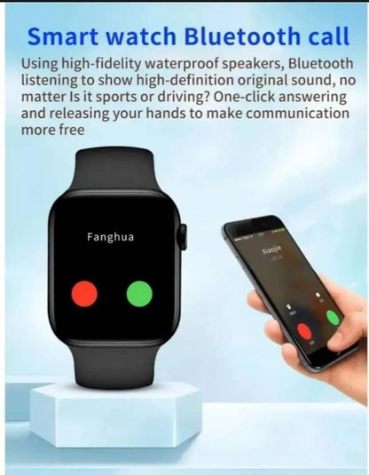 Black ABS Plastic Smart Watch for Men & Women – Stylish Lightweight Daily Use Watch