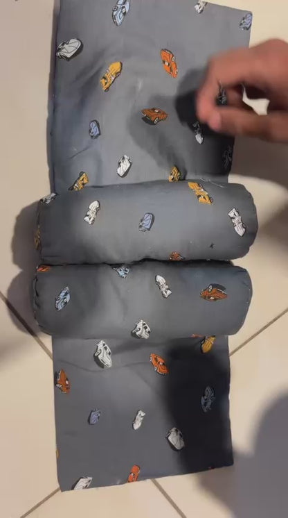 Adjustable Baby Sleeping Support Pillow – Anti Roll Cushion Infant Sleep Positioner with Neck Protection Random Colour